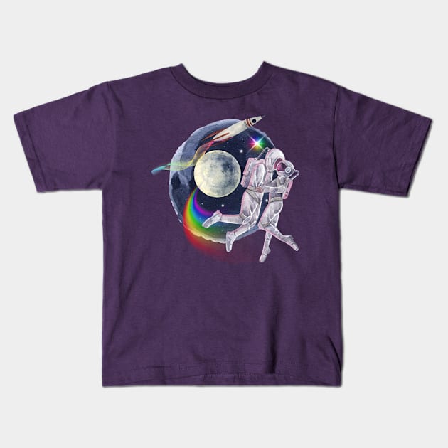 moonlight Kids T-Shirt by JAGUNOV